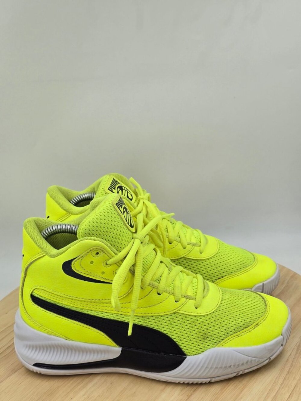 PUMA Triple Mid Basketball Youth Boys Sneakers Athletic Shoes 376884-04 Sz 6C